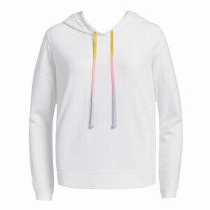 Sundry for Anthropologie White 
Rainbow Drawstring Hoodie - 3 (Large)